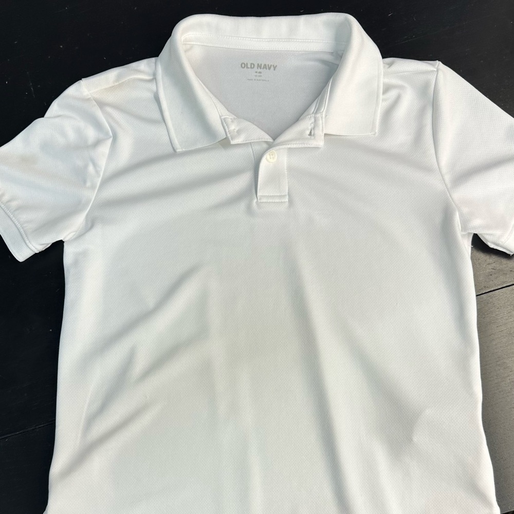 Old navy moisture wicking polo size M boys